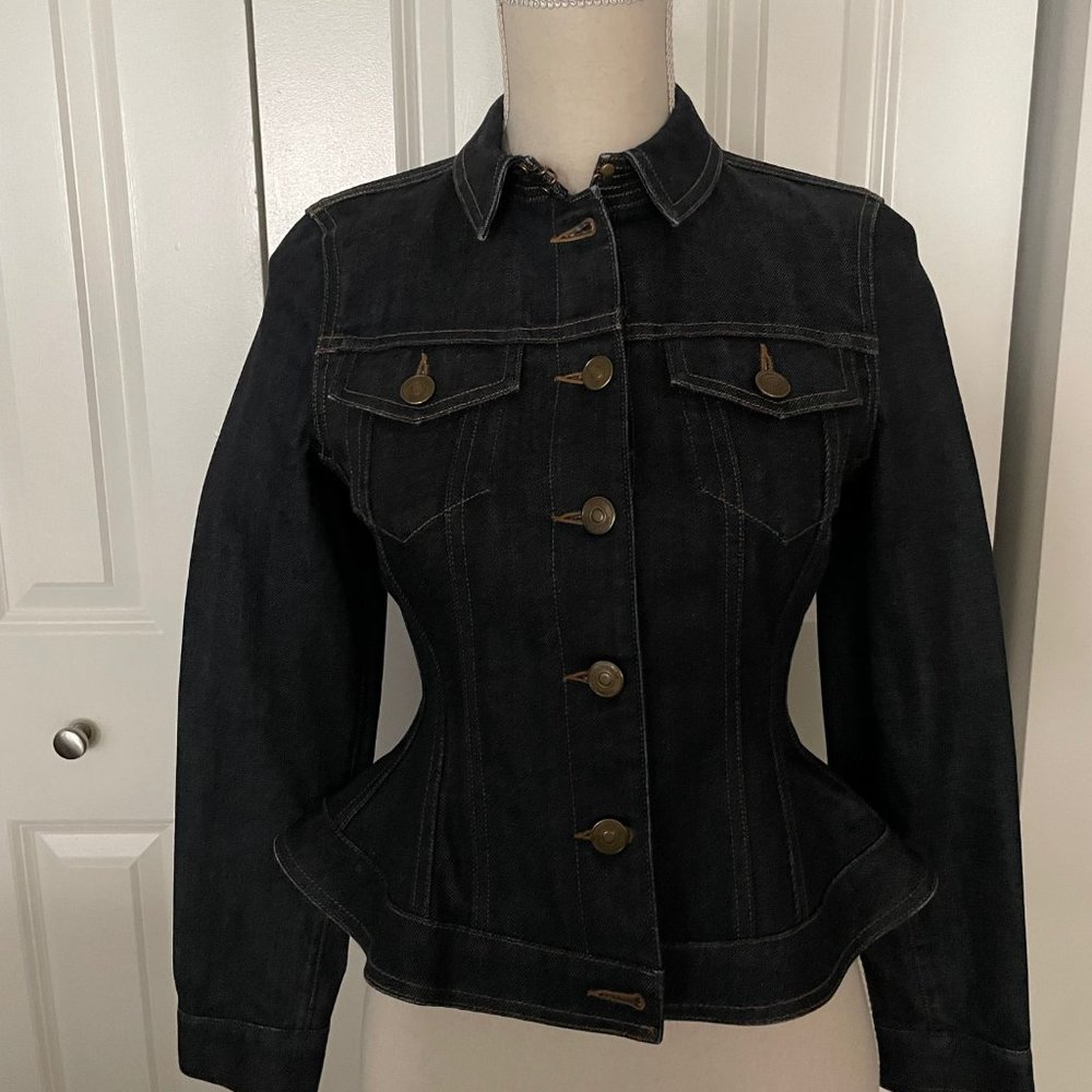 Burberry Brit PeplumDark Denim Jacket